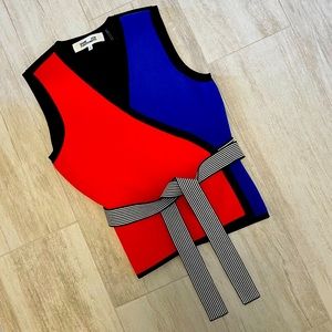 DVF wrap top NWOT